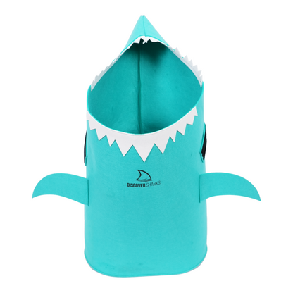 Laundry Basket for Kids - Sharky Hamper Toy Organizer I Discover Sharks Official Shop