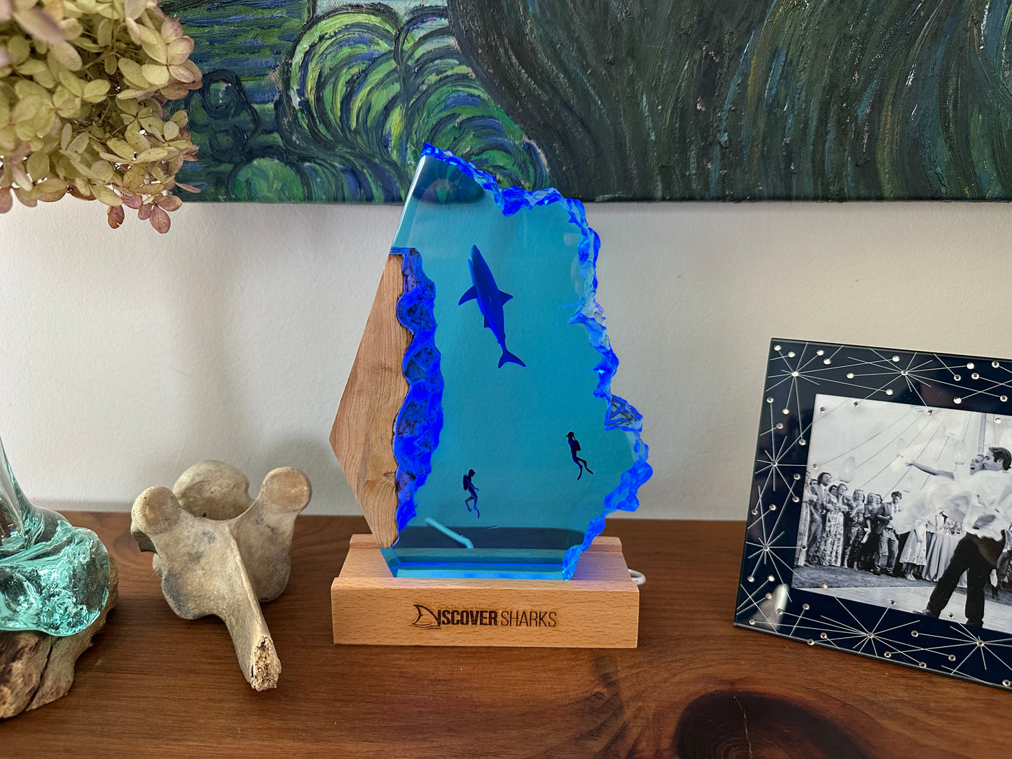 Shark Night Light - Recycled Resin Ocean Lamp I Discover Sharks Official Shop