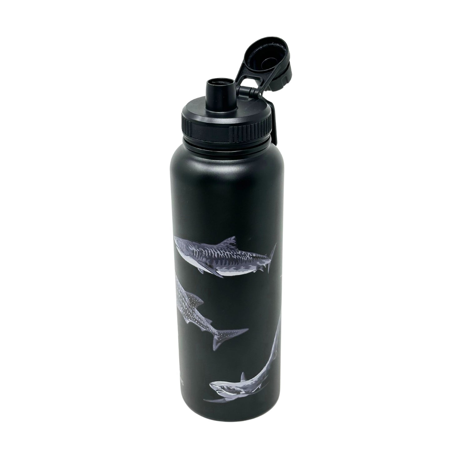 Stainless Steel Water Bottle - Vacuum Insulated, Leak-Proof, 48h Cold, 24h Hot I Discover Sharks Official Shop