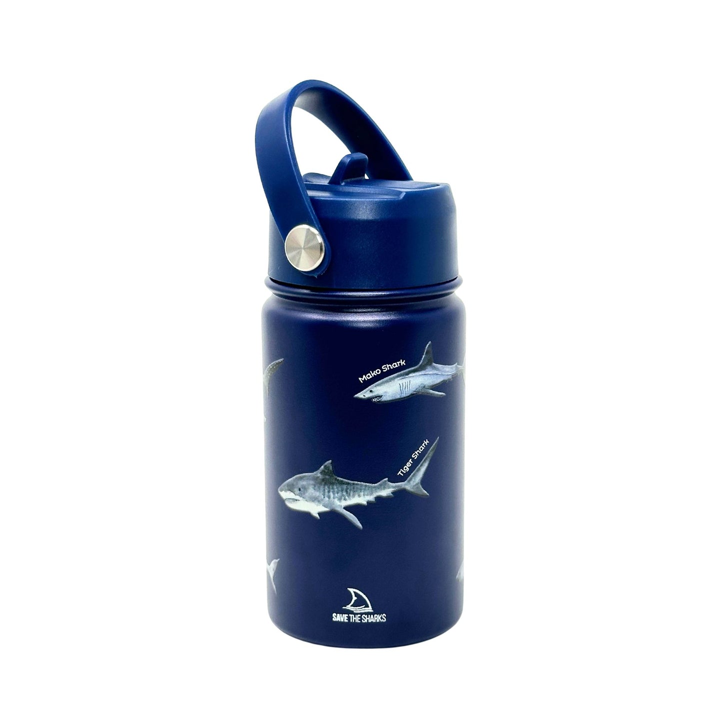 Stainless Steel Water Bottle - Vacuum Insulated, Leak-Proof, 48h Cold, 24h Hot I Discover Sharks Official Shop